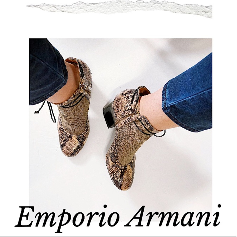 ᴇᴜᴄ ʀᴇᴀʟ ᴘʏᴛʜᴏɴ-ꜱᴋɪɴ ʙᴏᴏᴛꜱ Emporio Armani - Picture 5 of 17